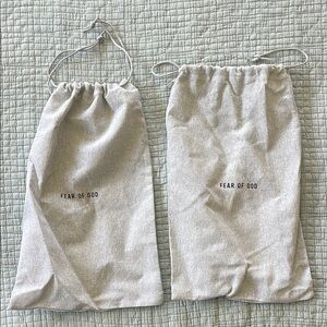 Fear of God Pair of Gray Drawstring Dust Bags